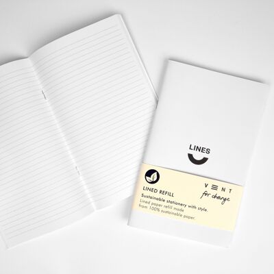 Planer/Tagebuch, Einzelnachfüllung – liniertes Papier