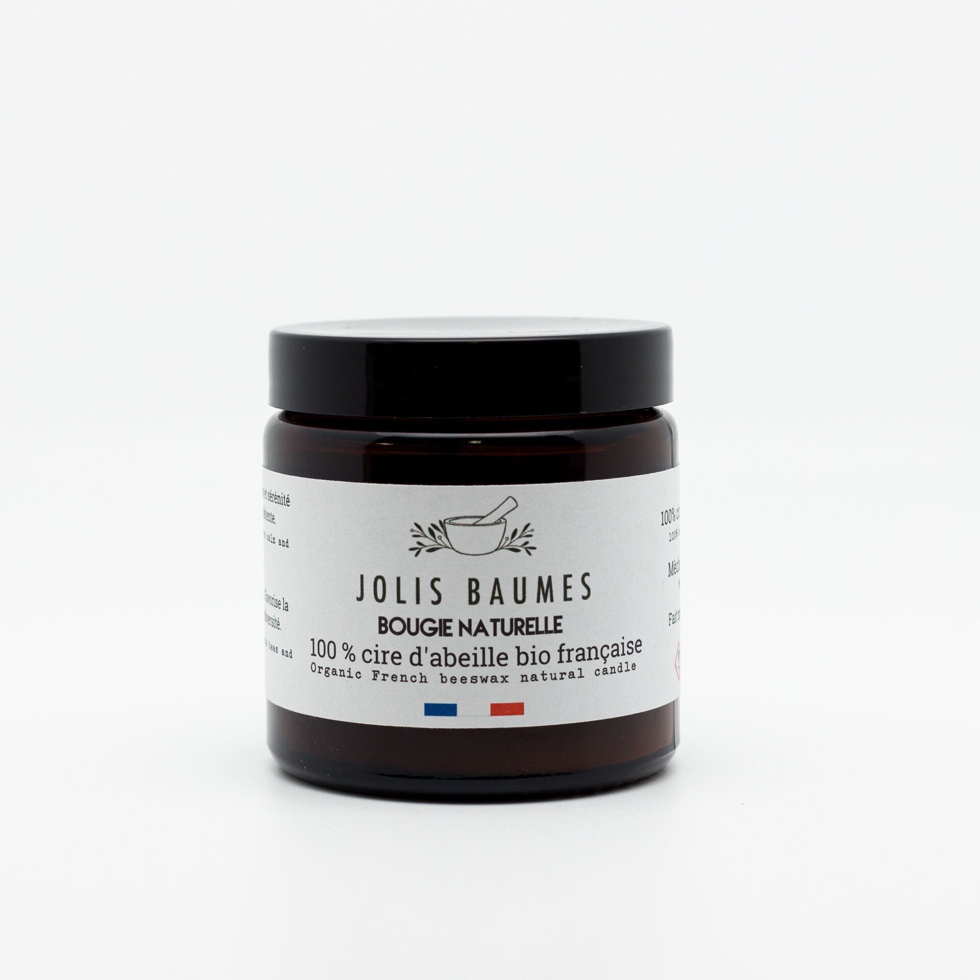 Candela naturale 100% cera d'api biologica e locale - produzione sostenibile