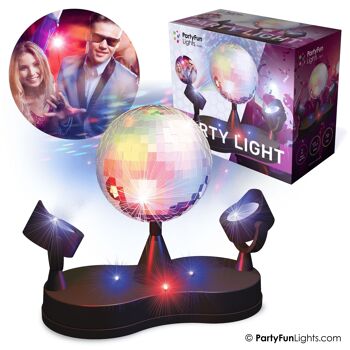 Lampe disco - LED - boule à facettes 4