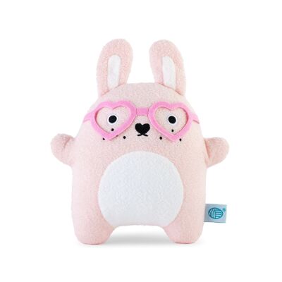 Peluche Ricebonbon - Coniglio rosa con occhiali a cuore