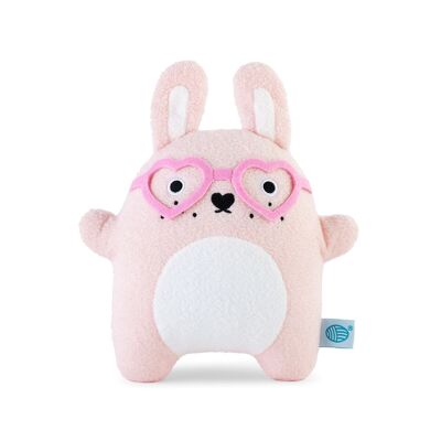 Peluche Ricebonbon - Lapin rose avec lunettes en forme de cœur