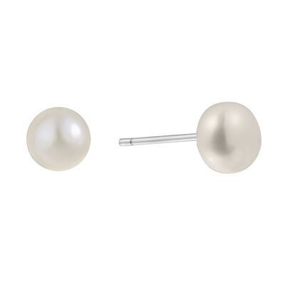 Pendientes de perlas de agua dulce de 8 mm