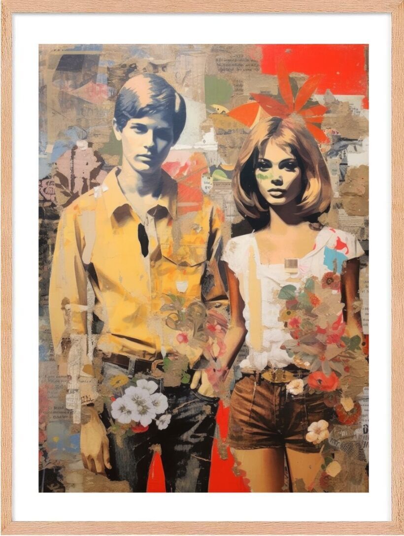 Poster - Collage anni '60 02 (30x40 cm) - Hartman AI