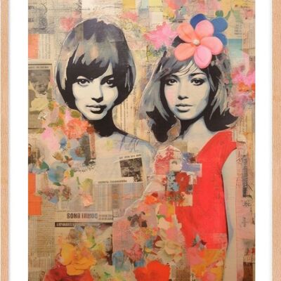 Póster - Collages 60's 03 (30x40 cm) - Hartman AI