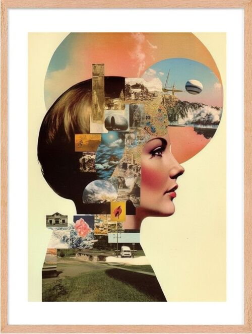 Affiche - 60's Collages 04 (30x40 cm) - Hartman AI