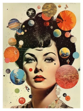 Affiche - 60's Collages 05 (30x40 cm) - Hartman AI 6