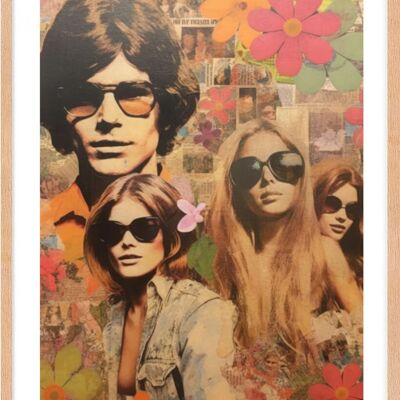 Póster - Collages 60's 08 (30x40 cm) - Hartman AI