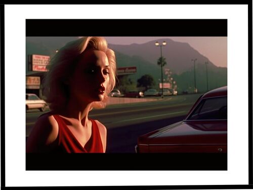 Affiche - Lost Roads to Hollywood 05 (30x40 cm) - Hartman AI
