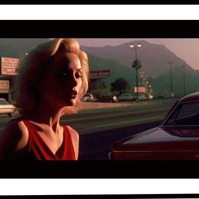 Affiche - Lost Roads to Hollywood 05 (30x40 cm) - Hartman AI