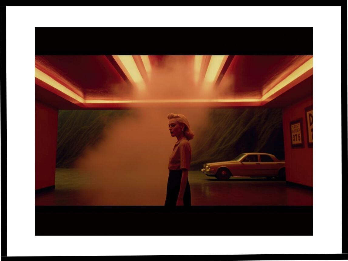 Poster - Lost Roads to Hollywood 07 (30x40 cm) - Hartman AI