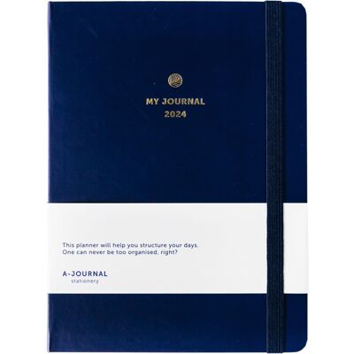 My Journal Agenda 2024 - Bleu Foncé