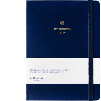 My Journal Agenda 2024 - Bleu Foncé