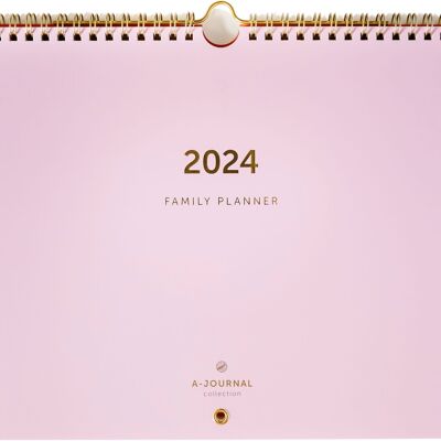 Agenda familiar A-Journal 2024 - Lila