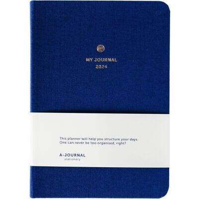 My Journal A6 Agenda 2024 - Dark Blue