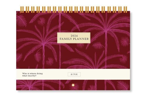 &INK Family Planner 2024 - Mono Fuchsia
