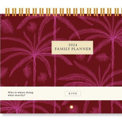 &INK Family Planner 2024 - Mono Fuchsia