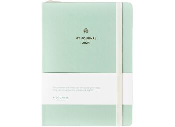 Mon Journal Agenda 2024 - Vert Menthe 6