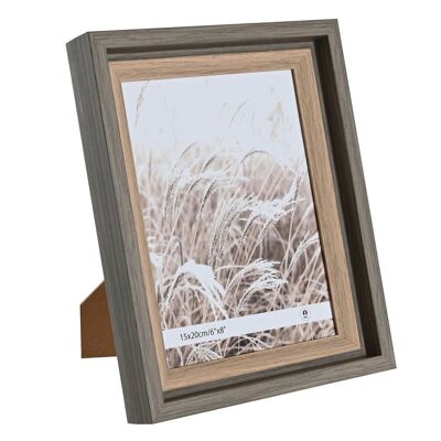 MARCO FOTO 15X20 PS CRISTAL 20X3,5X25 MARRON MF205178