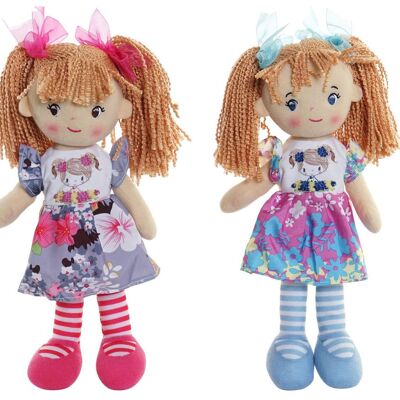 POLYESTER DOLL 20X12X30 FLOWERS 2 ASSORTMENTS. MN203806