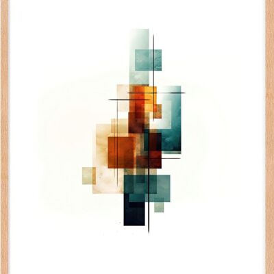 Affiche - Modern Abstract 01 (30x40 cm) - Hartman AI