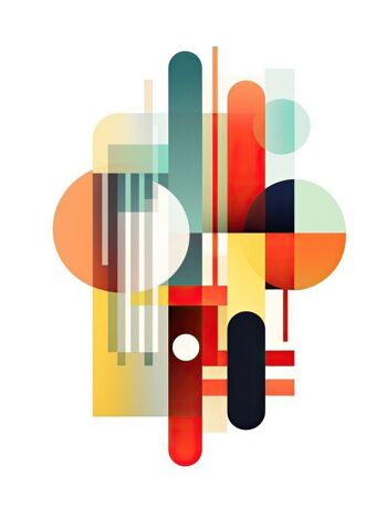 Affiche - Modern Abstract 02 (30x40 cm) - Hartman AI 2