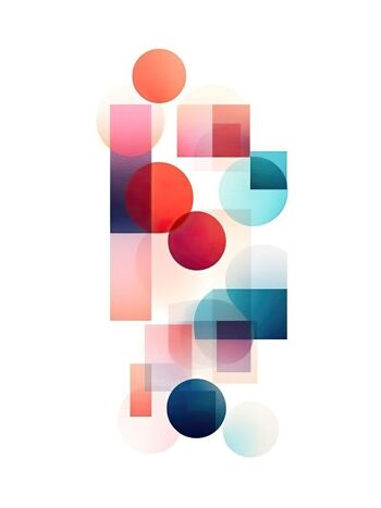 Affiche - Modern Abstract 08 (30x40 cm) - Hartman AI 2