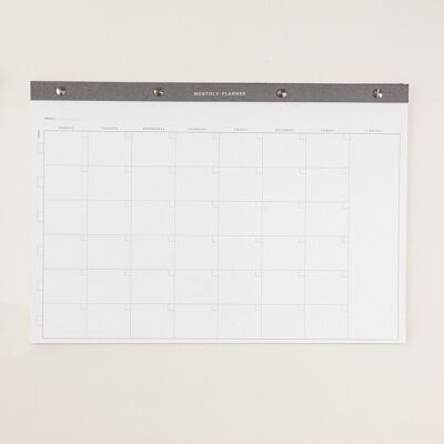 Monthly planner A3 notepad