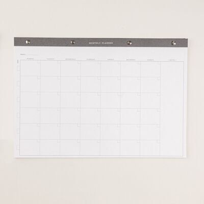 Bloc-notes planificateur mensuel A3