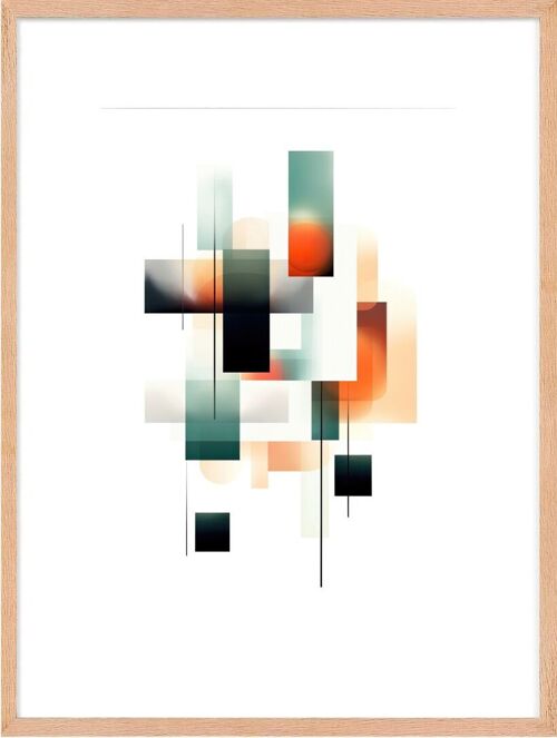 Affiche - Modern Abstract 09 (30x40 cm) - Hartman AI