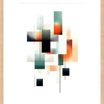 Poster - Modern Abstract 09 (30x40 cm) - Hartman AI