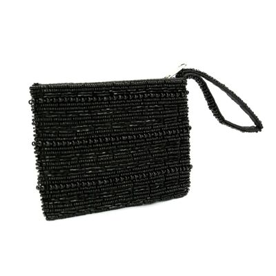 Il portafoglio con perline nere