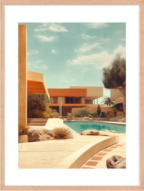Affiche - Villa California 01 (30x40 cm) - Hartman AI