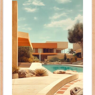 Affiche - Villa California 01 (30x40 cm) - Hartman AI