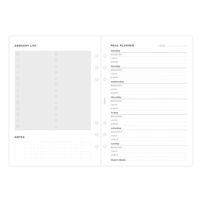 Meal Planner Refill Pack A5