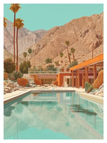 Affiche - Villa California 04 (30x40 cm) - Hartman AI 2