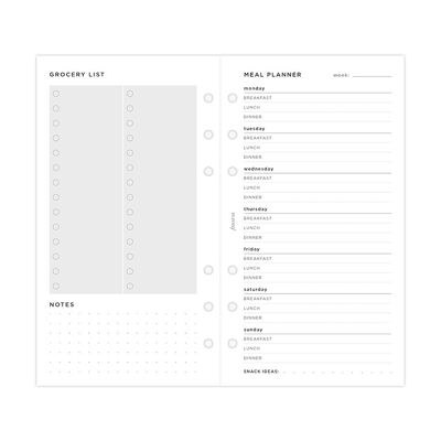 Meal Planner Refill Pack Personal