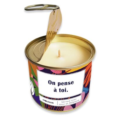 Candle "We think of you" (Zoé)