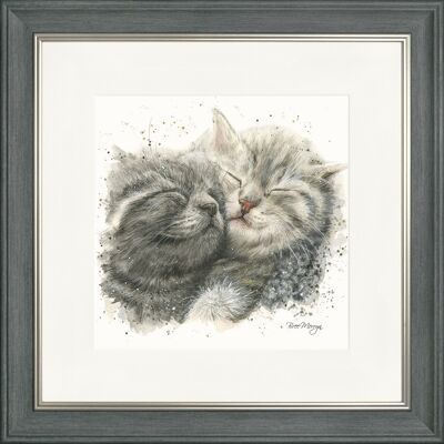 Cinders and Ella Classic Framed Print - Charcoal