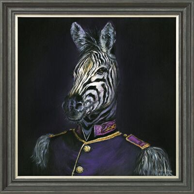 Zebedee Midi Framed Print - Graphite