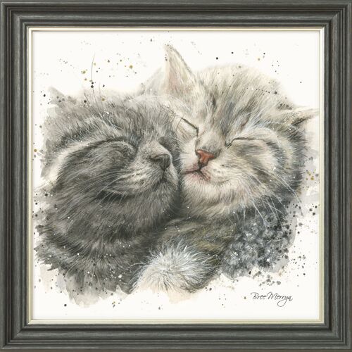 Cinders and Ella Midi Framed Print - Graphite