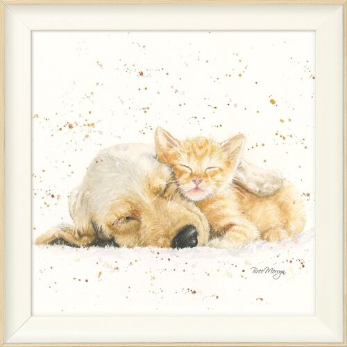Fred and Ginger Midi Framed Print - Warm White