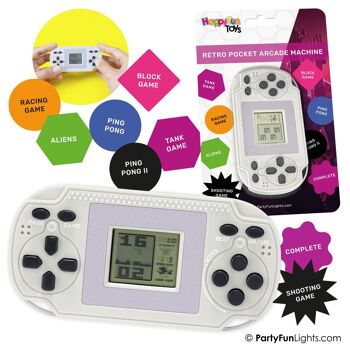 HappyFunToys - Retro Pocket Arcade Game - avec 23 jeux - 99 niveaux - jeu de poche - jeu de voyage 4