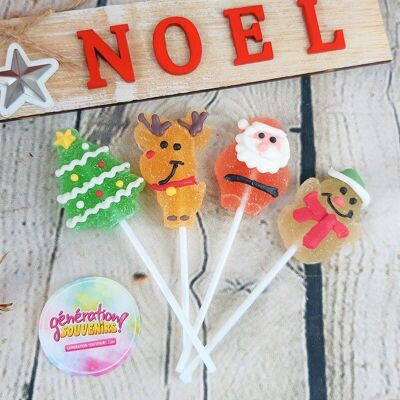 Mini Christmas Gummy Lollipop - Pack of 4