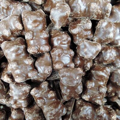 Marshmallow-Teddybär aus dunkler Schokolade, 10 Stück
