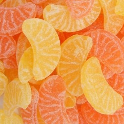 Rodajas de caramelo de frutas de naranja y limón - 150g