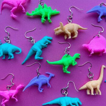 Boucles d'oreilles dinosaures 1