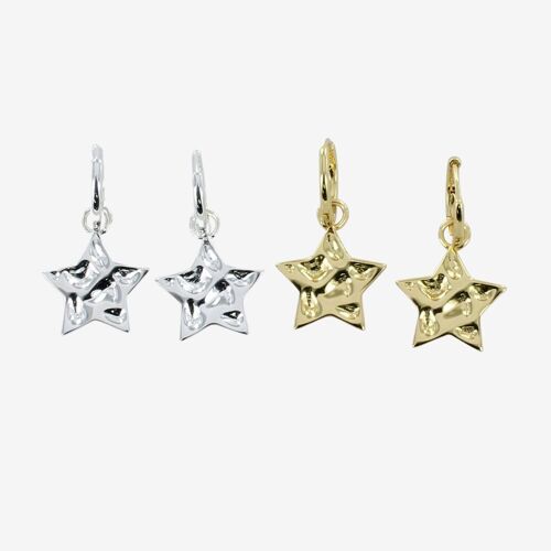 Sterling Silver Cleo Star Earrings
