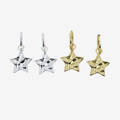 Boucles d'oreilles étoile Cleo en argent sterling