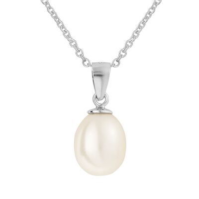 Bonito collar colgante de perlas