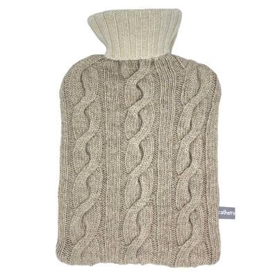 Funda para botella de agua caliente Cashmere Mix - champiñón / avena